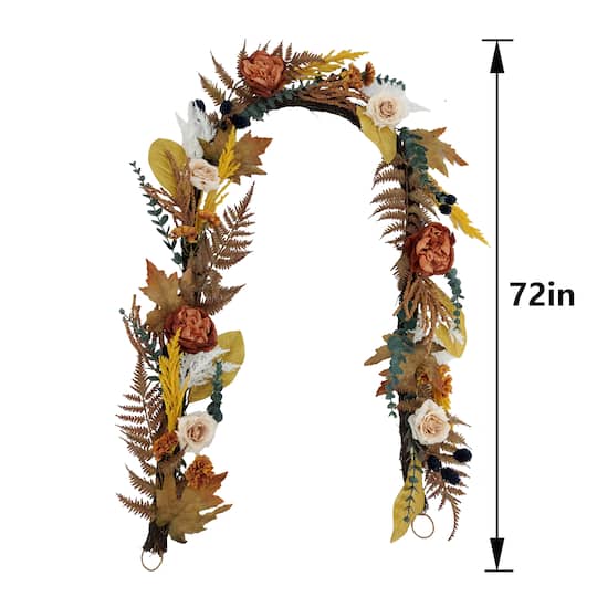 6ft. Peony & Eucalyptus Garland by Ashland®